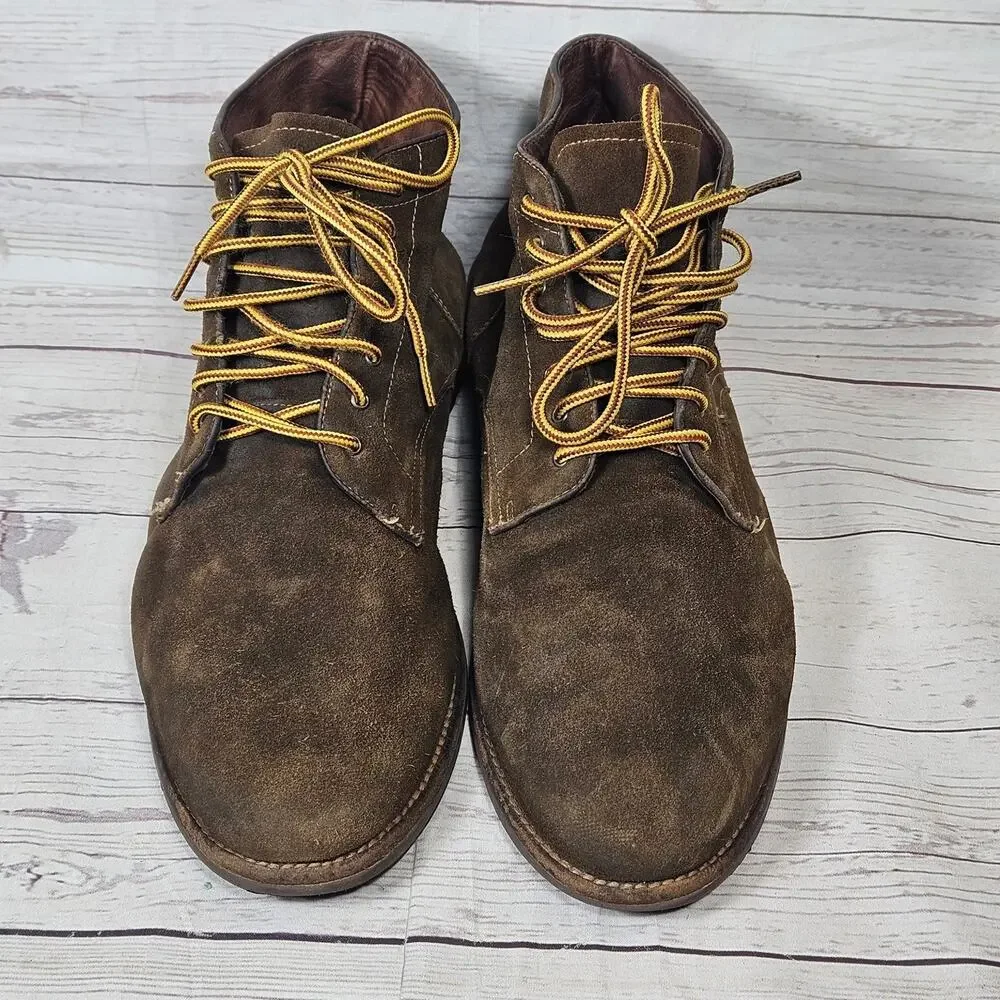 WARFIELD & GRAND Men's Brown Suede Leather Chukka Boots US 12